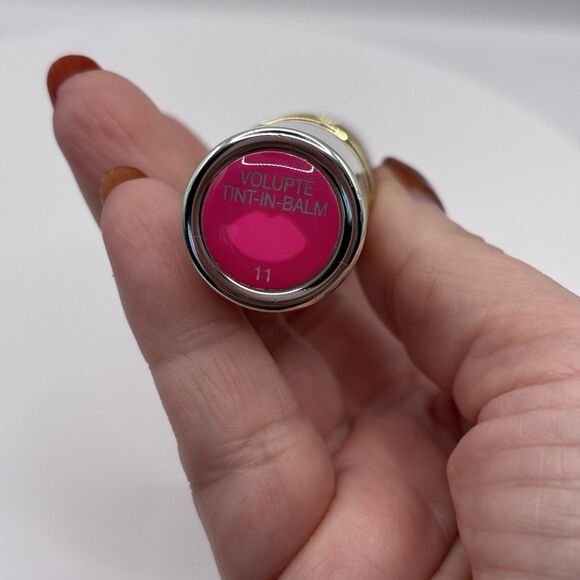 Yves Saint Laurent~Volupte Tint-In-Balm #11  FULL SIZE Clear Cap Rare New Fucsia - Picture 4 of 8
